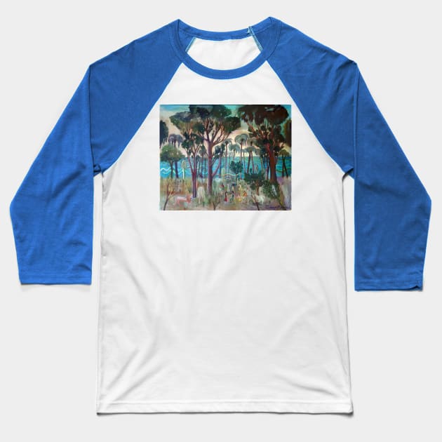 Fiesta on the river Baseball T-Shirt by diegomanuel